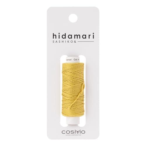 LECIEN Cosmo Hidamari Sashiko Thread Approx. 30m Solid Color Col.14 Ginkgo Avenue 122301 100% Cotton