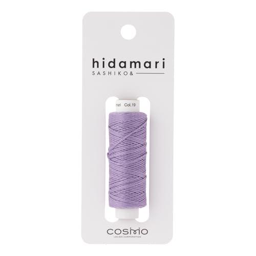 LECIEN Cosmo Hidamari Sashiko Thread Approx. 30m Solid Color Col.19 Lavender Bouquet 122301 100% Cotton