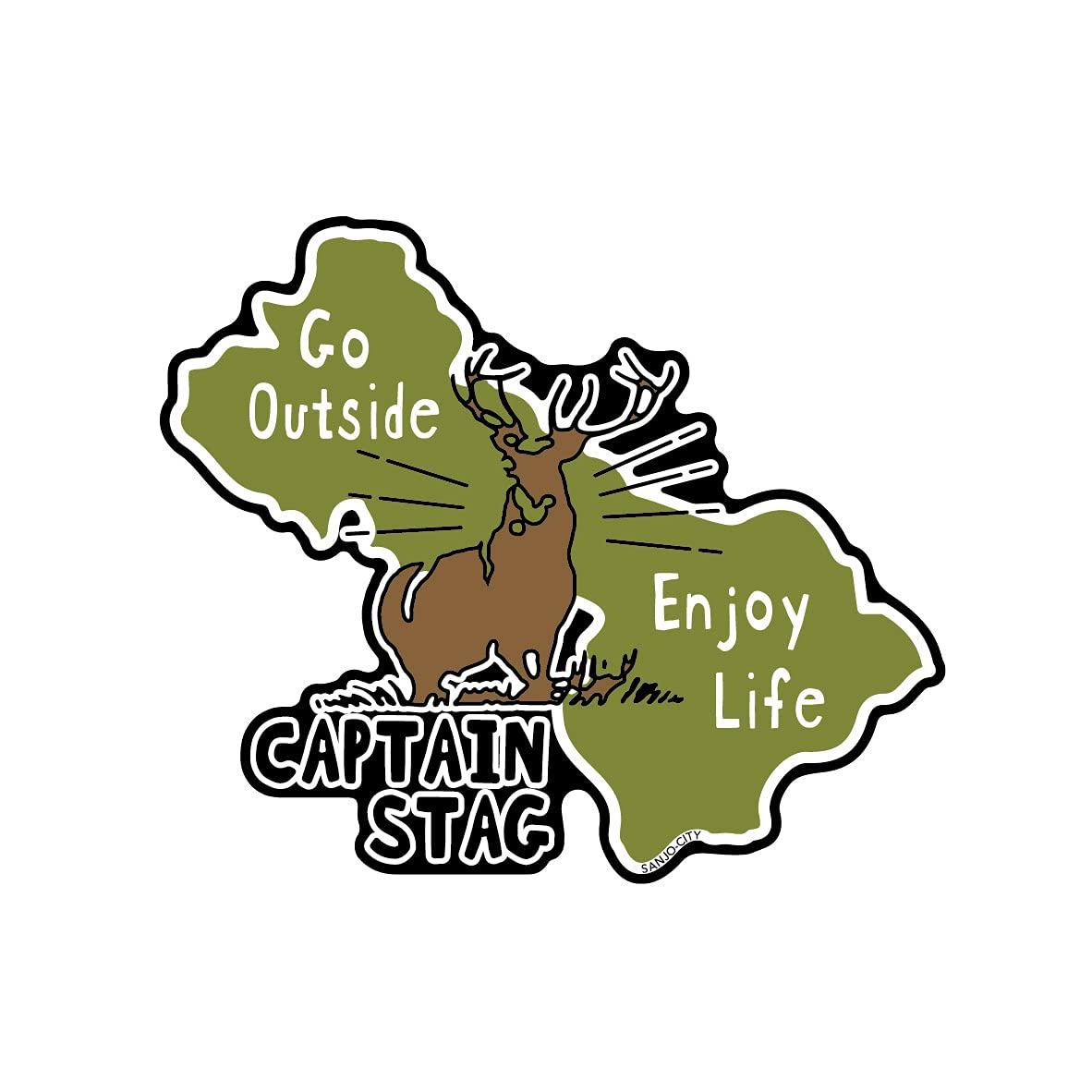 CAPTAIN STAG Sticker Seal CS Design Sticker 72×61mm UM-1570