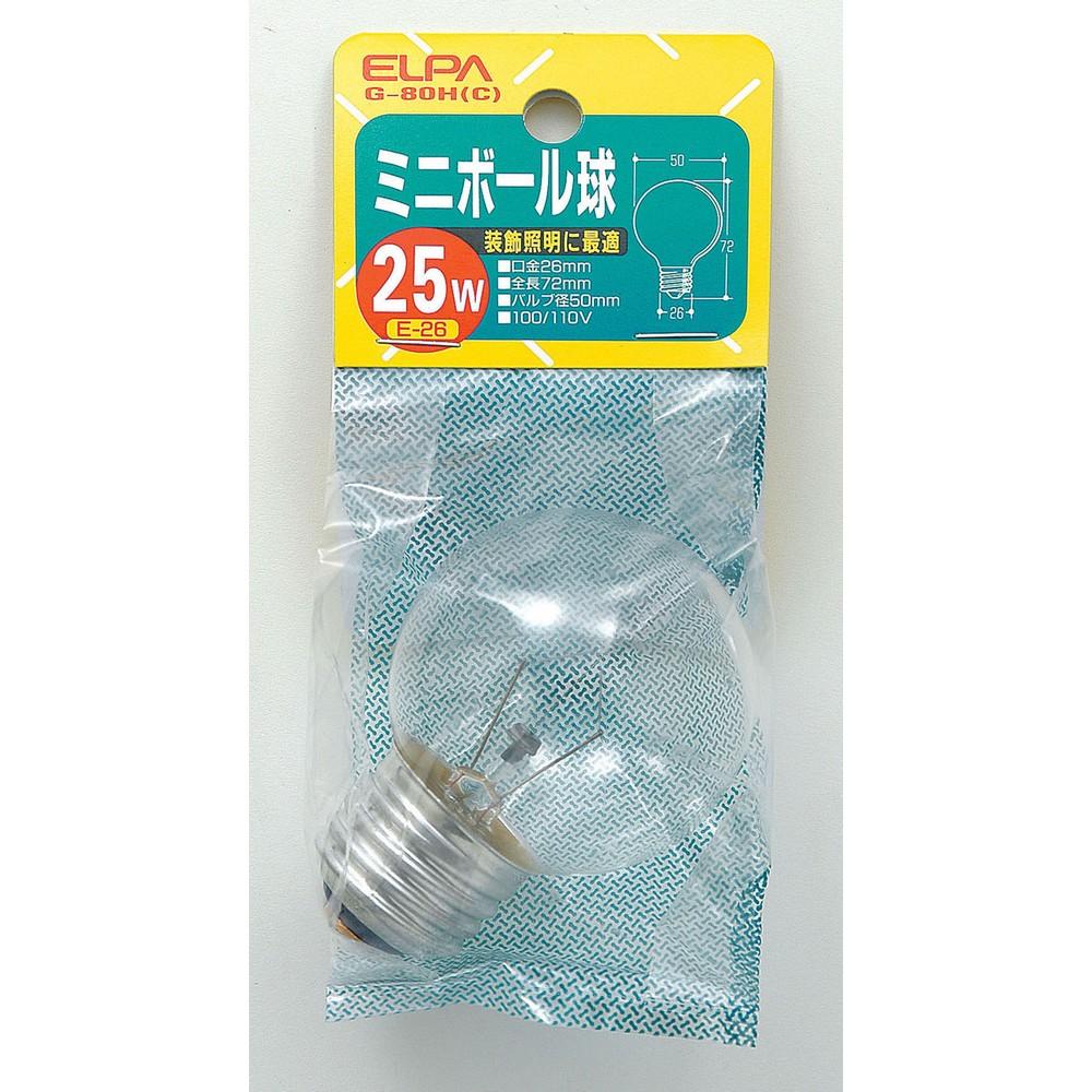 ELPA Mini Ball Bulb 25W G-80H(C)