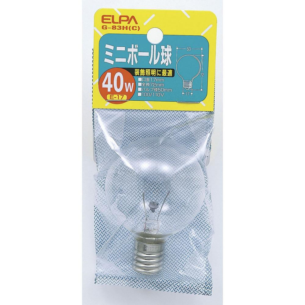 ELPA Mini Ball Bulb 40W G-83H(C)
