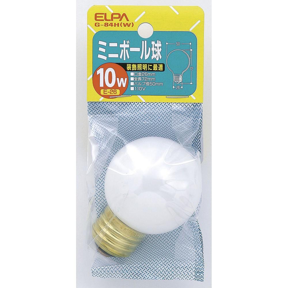 Asahi Electric ELPA Mini Ball Bulb G-84H(W)
