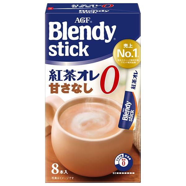Ajinomoto AGF Blendy Stick Tea Latte No Sugar Added 1 Box (8 Sticks)