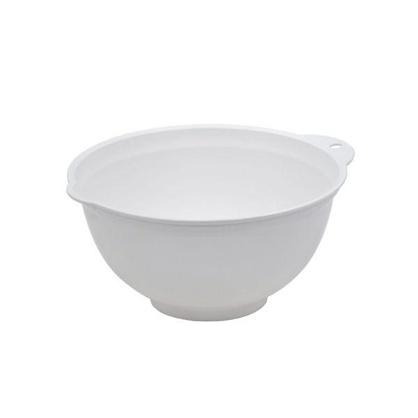 Iwasaki Kogyo Microwave-Safe Bowl White Width 23.5 × Depth 25.5 × Height 11.2 cm K-1323 WH Made in Japan
