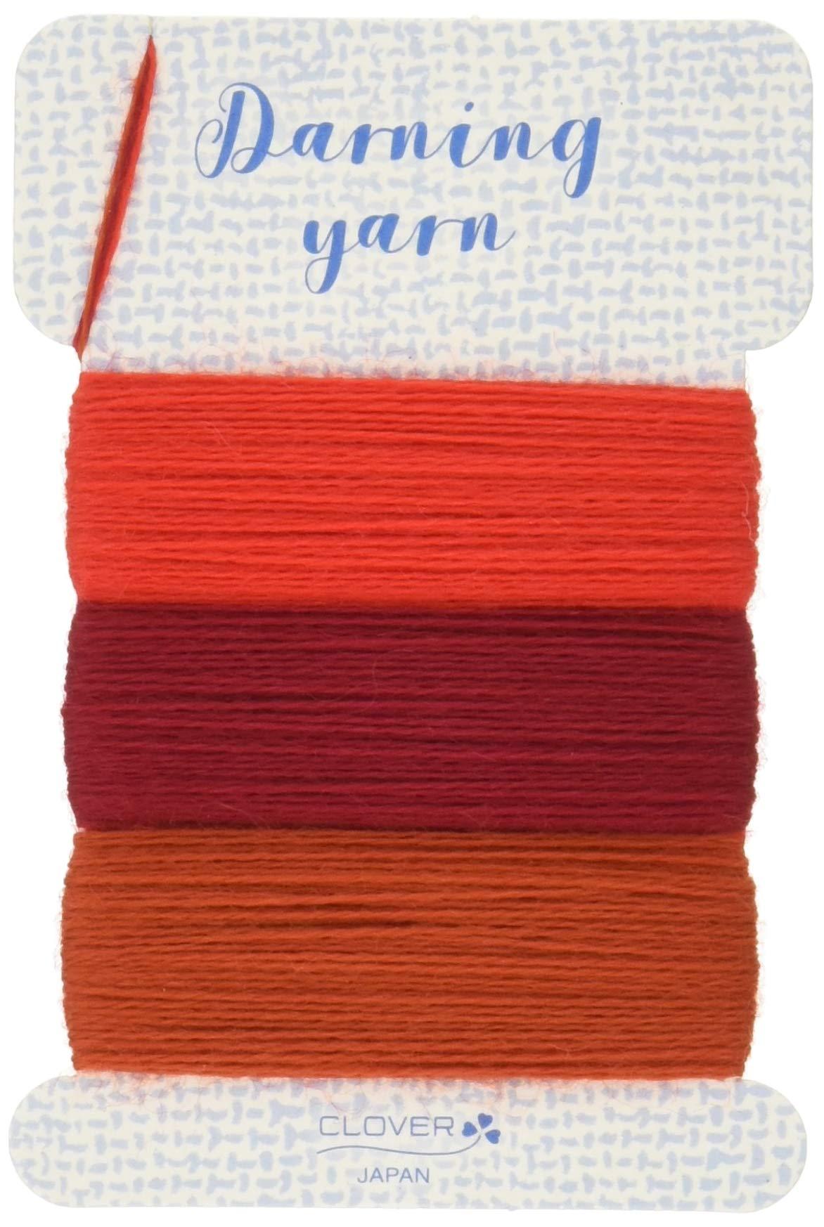 Clover Darning Thread, Red Series, Approx. 16m per spool CL57-213