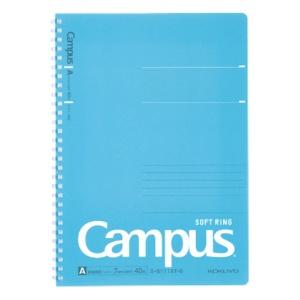 KOKUYO Campus Soft Ring Dot A-ruled 40 Sheets B5 Blue Su-S111AT-B