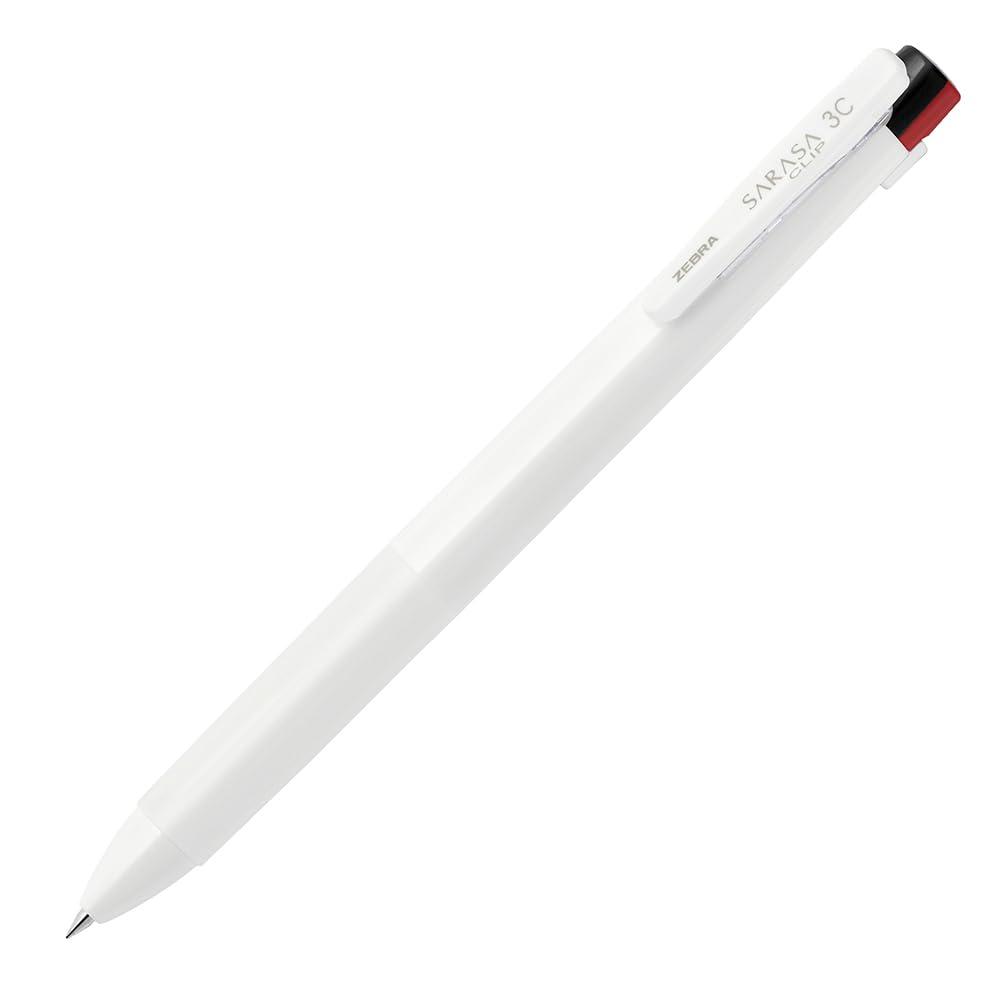 Zebra 3-Color Ballpoint Pen Sarasa Clip 3C 0.5mm White J3J5-W