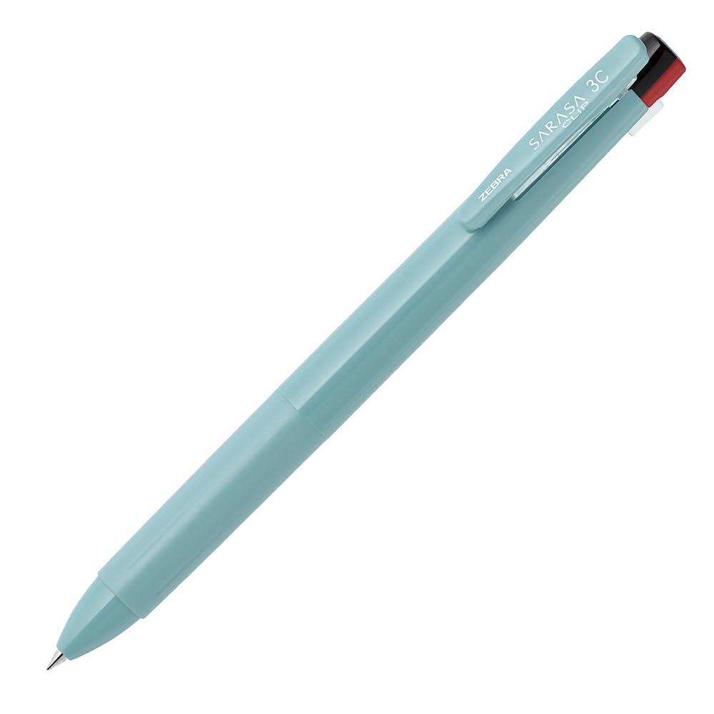 Zebra 3-Color Ballpoint Pen Sarasa Clip 3C 0.4mm Mist Blue J3JS5-MIBL