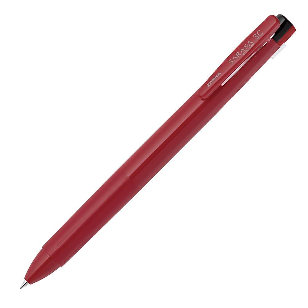 Zebra 3-Color Ballpoint Pen Sarasa Clip 3C 0.4mm Red J3JS5-R