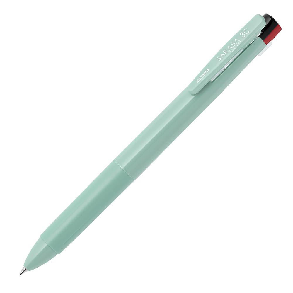 Zebra 3-Color Ballpoint Pen Sarasa Clip 3C 0.4mm Moss Green J3JS5-MOG