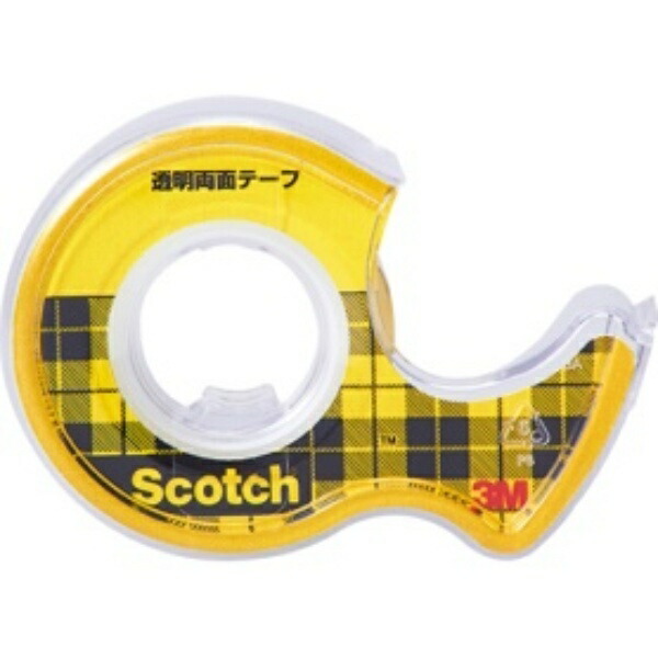 3M Scotch® Transparent Double-Sided Tape 18mm × 4m Small Roll W-18