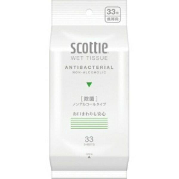 Scottie Wet Wipes Antibacterial Alcohol-Free 33 Sheets