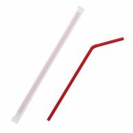 HEIKO Flexible Straws 6×21mm Red 200-Pack 004712865 1 Pack (200 pieces)