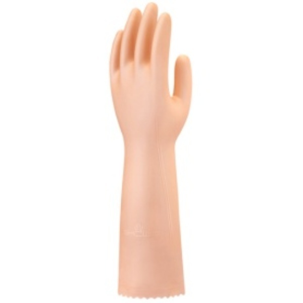 Showa Glove Nice Hand Smooth Touch Semi-Long L Pearl Orange NHDSL-LO 1 Pair