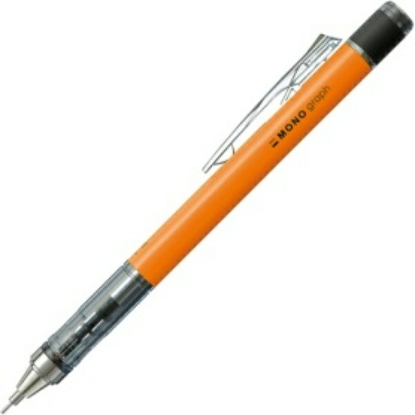 Tombow Pencil 0.5mm MONO Monograph Mechanical Pencil (Shake to Advance Lead) Neon Orange DPA-134D