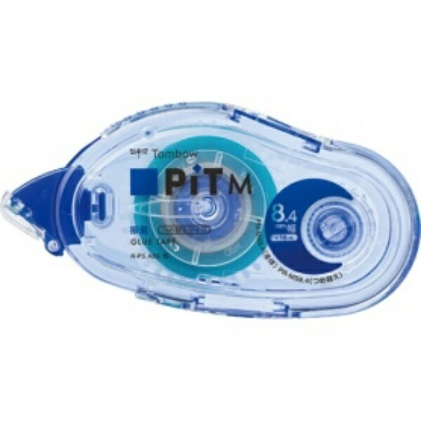 Tombow Pencil Tape Glue Strong Adhesion PiT Pit Tape M Refillable Type Clean Application 8.4mm x 16m PN-MS8.4