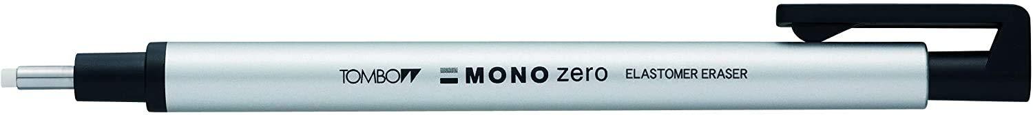 Tombow Pencil Holder-Type Eraser Mono Zero Round EH-KUR04 Silver