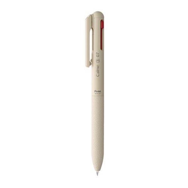 Pentel Calme 3-Color Ballpoint Pen 0.7mm Beige BXAC37H