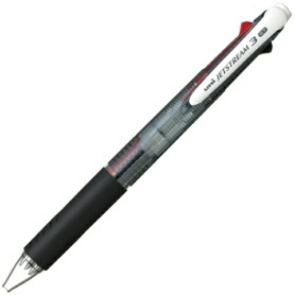 Mitsubishi Pencil 3-Color Ballpoint Pen Jetstream 0.7mm Transparent Black Easy Writing SXE340007.24