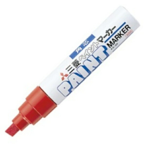 Mitsubishi Pencil Oil-Based Paint Marker, Bold Square Tip, Red PX30.15, 1 Piece
