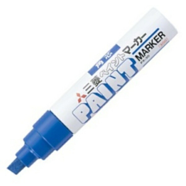 Mitsubishi Pencil Oil-Based Paint Marker, Bold Square Tip, Blue PX30.33, 1 piece
