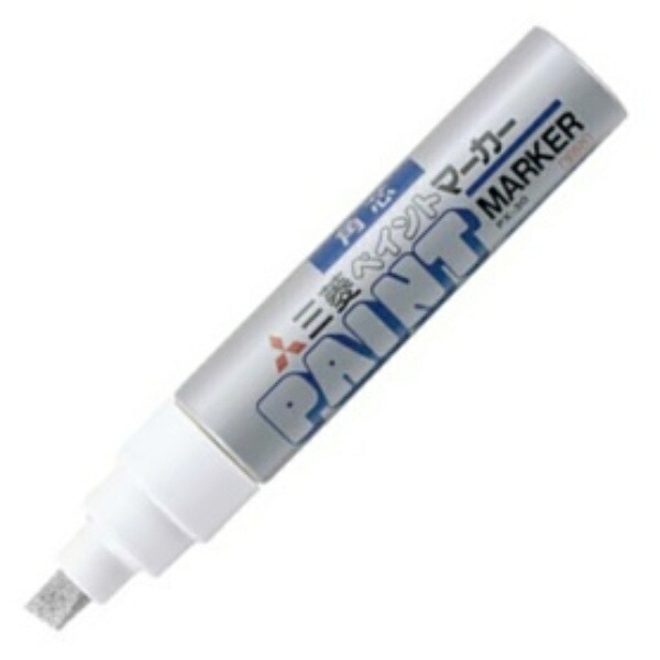 Mitsubishi Pencil Oil-Based Paint Marker, Bold Square Tip, Silver PX30.26, 1 Piece