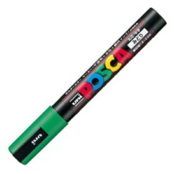 Mitsubishi Pencil uni Water-Based Pigment Marker POSCA Medium Round Tip Green PC5M.6