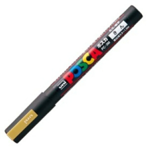 Mitsubishi Pencil Water-Based Pen POSCA Fine Tip Round Tip Gold PC3M.25