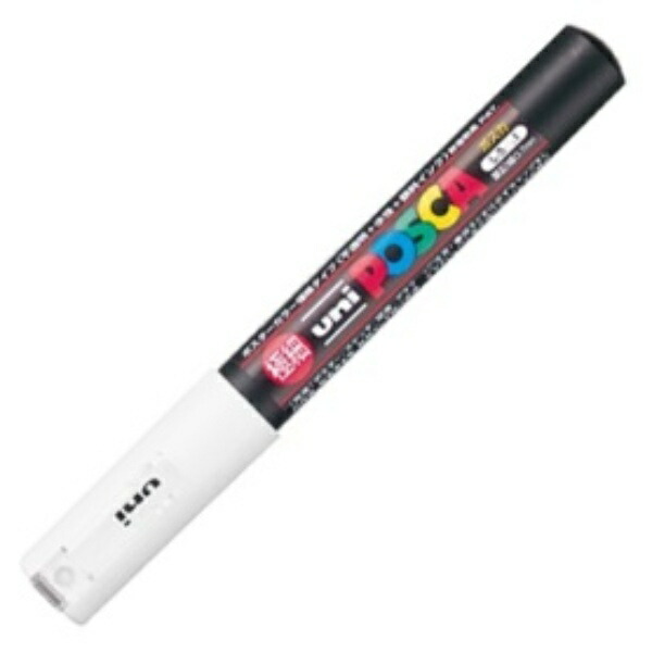 uni Mitsubishi Pencil/Water-based Pigment Marker/POSCA Ultra Fine/White PC1M.1