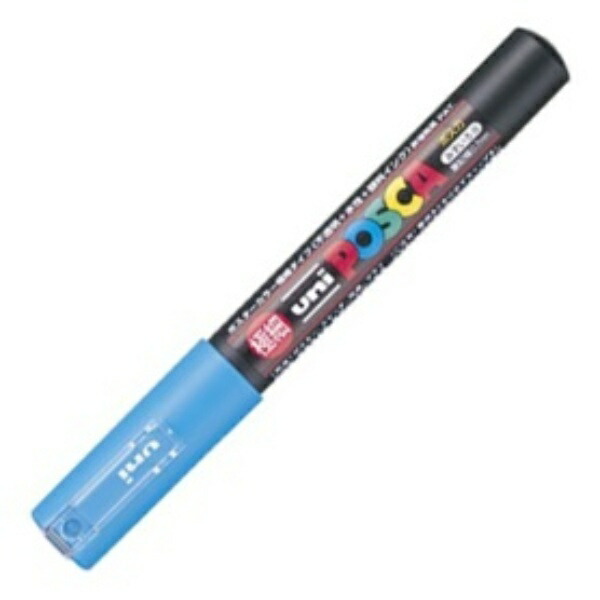 Mitsubishi Pencil uni Water-Based Pigment Marker Uni Posca Ultra Fine Light Blue PC1M.8
