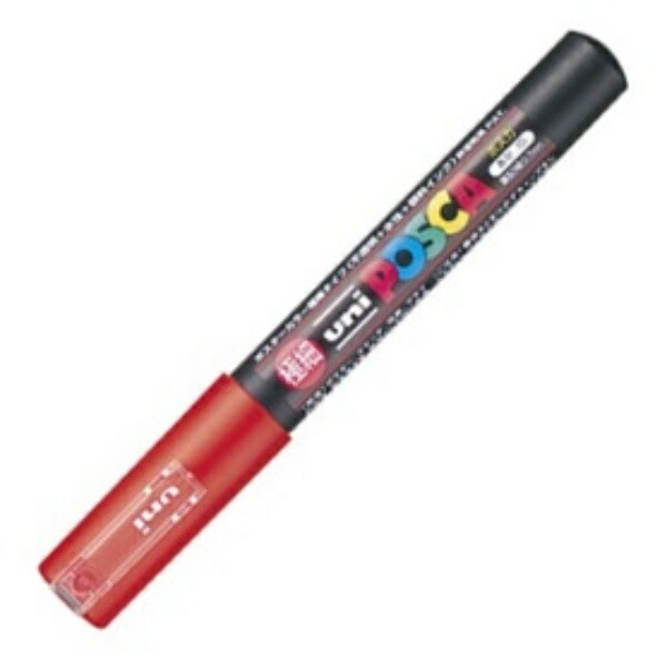 uni Mitsubishi Pencil/Water-based Pigment Marker/POSCA Ultra Fine/Red PC1M.15