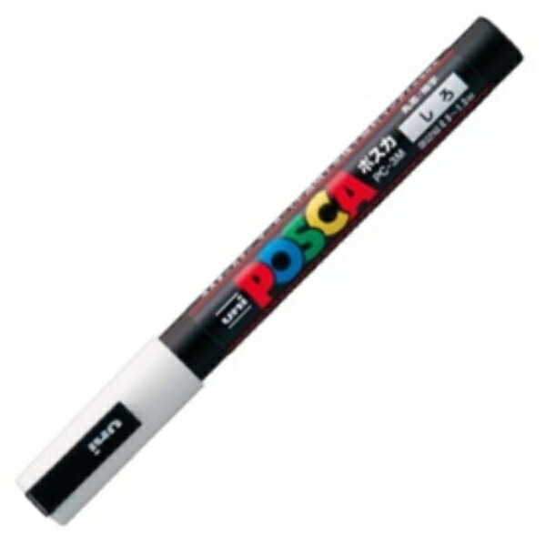 Mitsubishi Pencil Water-Based Marker POSCA Fine Round Tip White PC3M.1 1 Piece