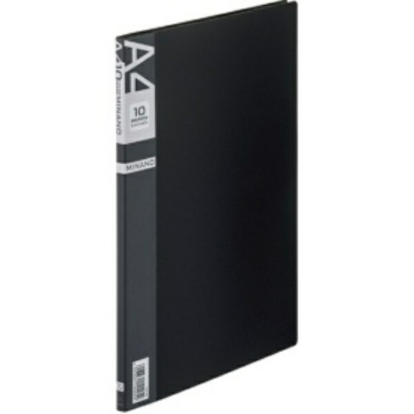 Lion Office Supplies Clear Book MINANO A4 Vertical 10-Pocket 8mm Spine Black CR-10M 1 Book