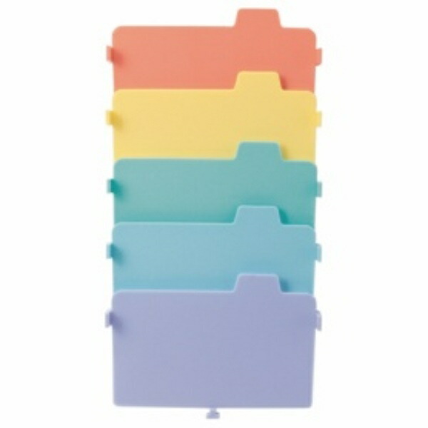 Lion Office Supplies Business Card Organizer Divider Plates for No. 51 and 100, 1 Set (5 Plates)