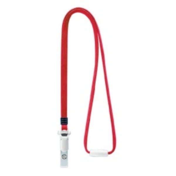 Lion Office Supplies Name Tag Strap with Detachable Mechanism N-8P(R) Red