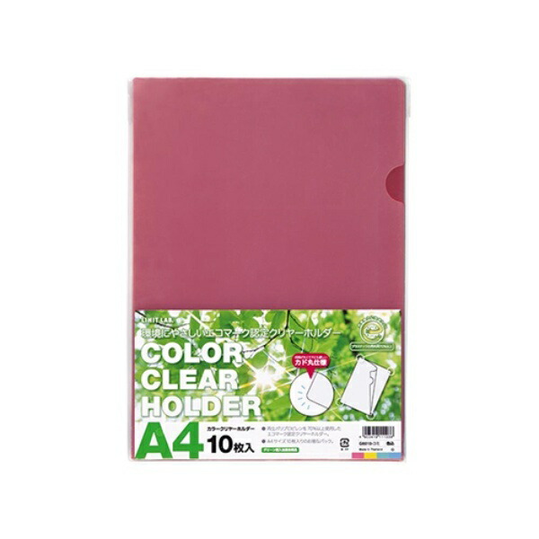 Rihitora Clear Folder Set of 10 A4 G6010 Color Included