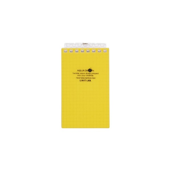 Rihitorabu Twist Ring Notebook Memo Size 8-Hole Yellow N1661-5
