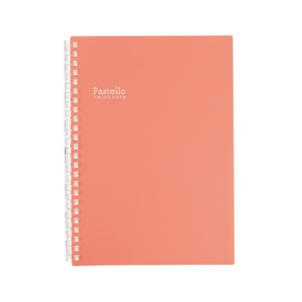 Lihit Lab. Pastello Twist Notebook 3 Red A5 Vertical Type (S-Type) 24-Hole N-1958-3