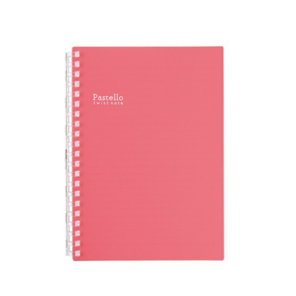 Lihit Lab. Pastello Twist Notebook 2 Rouge B6 Vertical Type (S-Type) 21-Hole N-1969-2