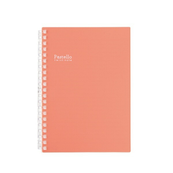Lihit Lab. Pastello Twist Notebook 3 Red B6 Vertical Type (S-Type) 21-Hole N-1969-3