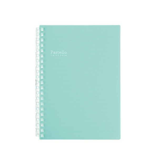 Lihit lab. Pastello Twist Notebook 19 Light Green B6 Vertical (S Type) 21-hole N-1969-19