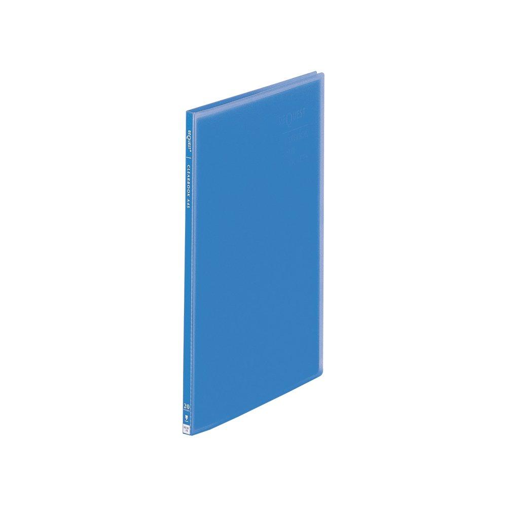Rihitora Clear Book A4 20-Pocket Blue G3101-8