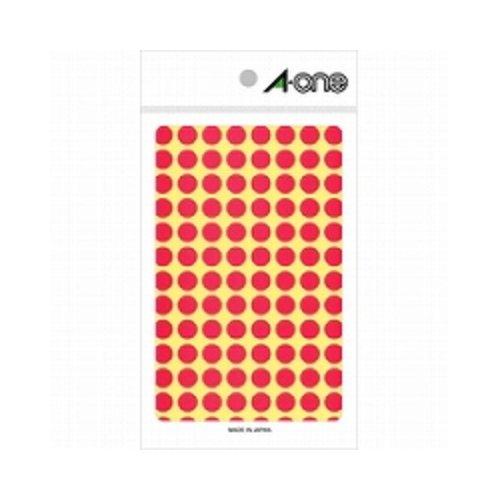 A-One Color Label Peach Round 9mm 14 Sheets 07008