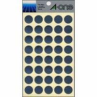 A-One Color Label Silver Round 15mm 8 Sheets 07032
