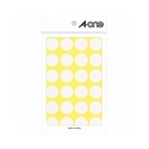 A-One Color Label White Round 20mm 14 Sheets 07050