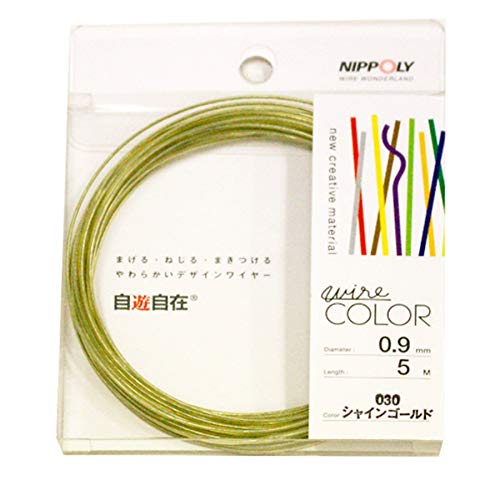 Nippoly Free-Form Wire COLOR 0.9φ × 5m Roll Shine Gold