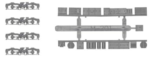 Green Max N Gauge Motorized Bogie Frame and Underfloor Equipment Set A-37 (FS039+M-201) Dark Gray 1 Car Included 8523 Model Train Supplies