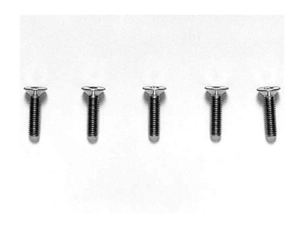 Tamiya HOP-UP OPTIONS OP-536 3x12mm Titanium Hex Socket Screws (5 pcs)