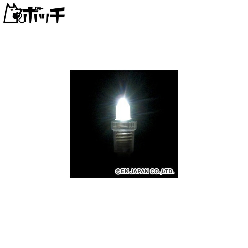 Ultra-High Brightness Bulb-Shaped LED (White, 8mm, 12V)