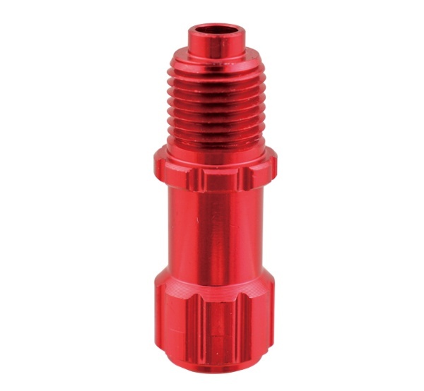 NOGUCHI Valve Cap Adapter [Converts Presta to Schrader/American] Aluminum Red Small 111622